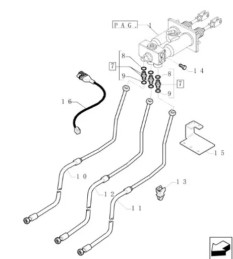 87703933 - тормозная трубка